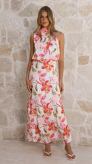 Marlie Maxi Dress - Pink Floral