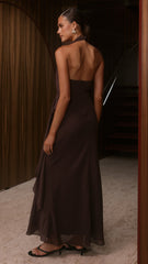 Maylah Maxi Dress - Chocolate