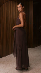 Maylah Maxi Dress - Chocolate