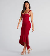 Ramona Formal High-Low Ruffled Mermaid Dress