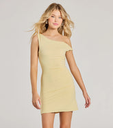 Total Appeal One-Shoulder Bodycon Mini Dress