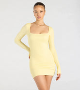 Remarkable Allure Long Sleeve Mini Dress