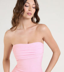 Just A Party Glitter A-Line Mini Dress