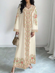 Floral Long Sleeve Maxi Dress