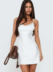 Serabelle Lace Mini Dress White