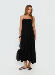Triniti Square Neck Maxi Dress Black