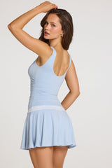 Modal Mini Dress in Light Blue