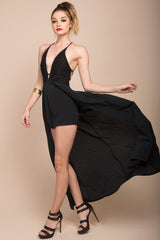 Bella Classy Maxi Romper Black