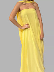Full Size Tube Flowy Maxi Dress Plus Size