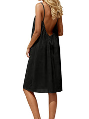 Backless Spaghetti Strap Casual Dress