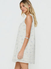 Alanah Mini Dress Blue Ditsy