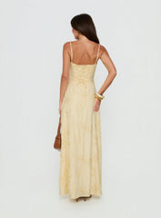 Members Only Maxi Dress Lemon