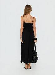 Triniti Square Neck Maxi Dress Black