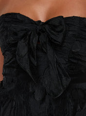 Loulani Strapless Mini Dress Black