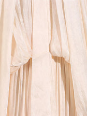 Tie Front Balloon Sleeve Midi Dress