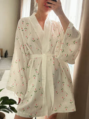 Floral Print Lightweight Lounge Nightgown