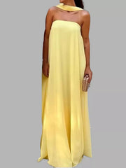 Full Size Tube Flowy Maxi Dress Plus Size