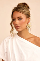 Solar Bloom Earrings - Gold