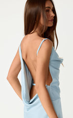 Adley Mini Dress (Pale Blue)