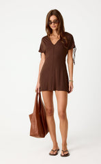 Azura Mini Dress (Chocolate)