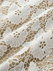Semi-Sheer Double Layer Lace Cami Dress