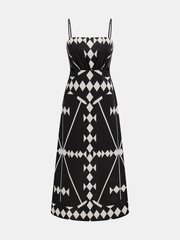 Geometric Print Cami Maxi Dress