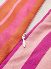 Striped Cross Halter Maxi Dress