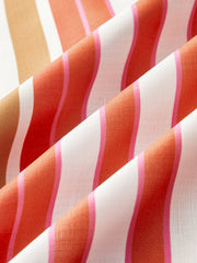 Striped Cross Halter Maxi Dress
