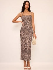 Printed Cami Maxi Dress