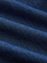 Square Neck Gathered Seam Denim Maxi Dress