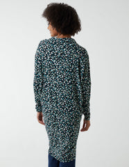 Draped Dip Hem Long Top