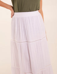 Ladder Trim Maxi Skirt