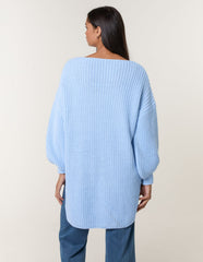 V Neck Chunky Jumper