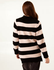 High Neck Striped Jumper