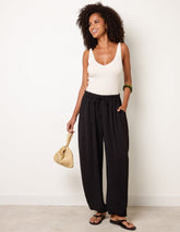 Harem Drawstring Waist Balloon Trousers