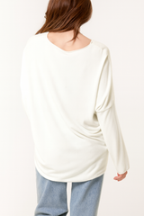 Heart Sequin Cut And Sew Top
