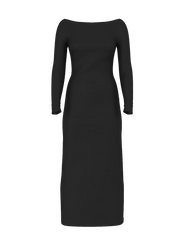 SoSleek™ Long-Sleeve Low-Back Maxi Dress
