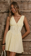 Elysia Mini Dress - Yellow