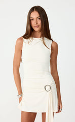 Non Stop Mini Dress (Oat)