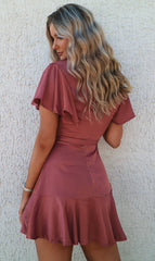 Satin Butterfly Dress - Rose Pink