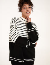 Mixed Stripe Round Neck Jumper
