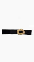 Halo Abstract Luxe Elastic Belt - Gold