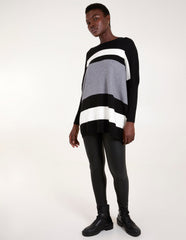 Multi Stripe Colour Block Jumper