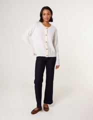 Gold Flower Buttons Cardigan