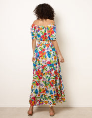 Bardot Tassel Tie Tiered Maxi Dress