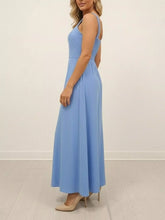 Slit Wide Strap Maxi Dress