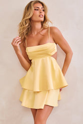 Carmen Mini Dress - Yellow