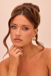 Creme Forme Earrings - Taupe