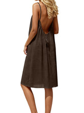 Backless Spaghetti Strap Casual Dress