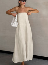 Smocked Back Tube Dress